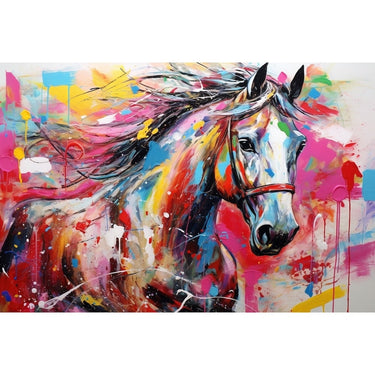 Tableau de Cheval Coloré
